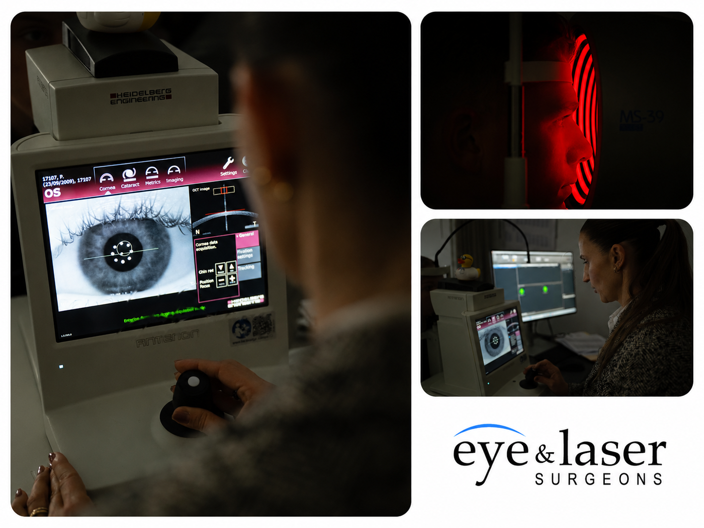 Advanced ophthalmic imaging used during comprehensive eye assessment for athletes